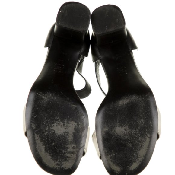 Tory Burch Leather Tana Maison Block Heel Sandals - Picture 4 of 4